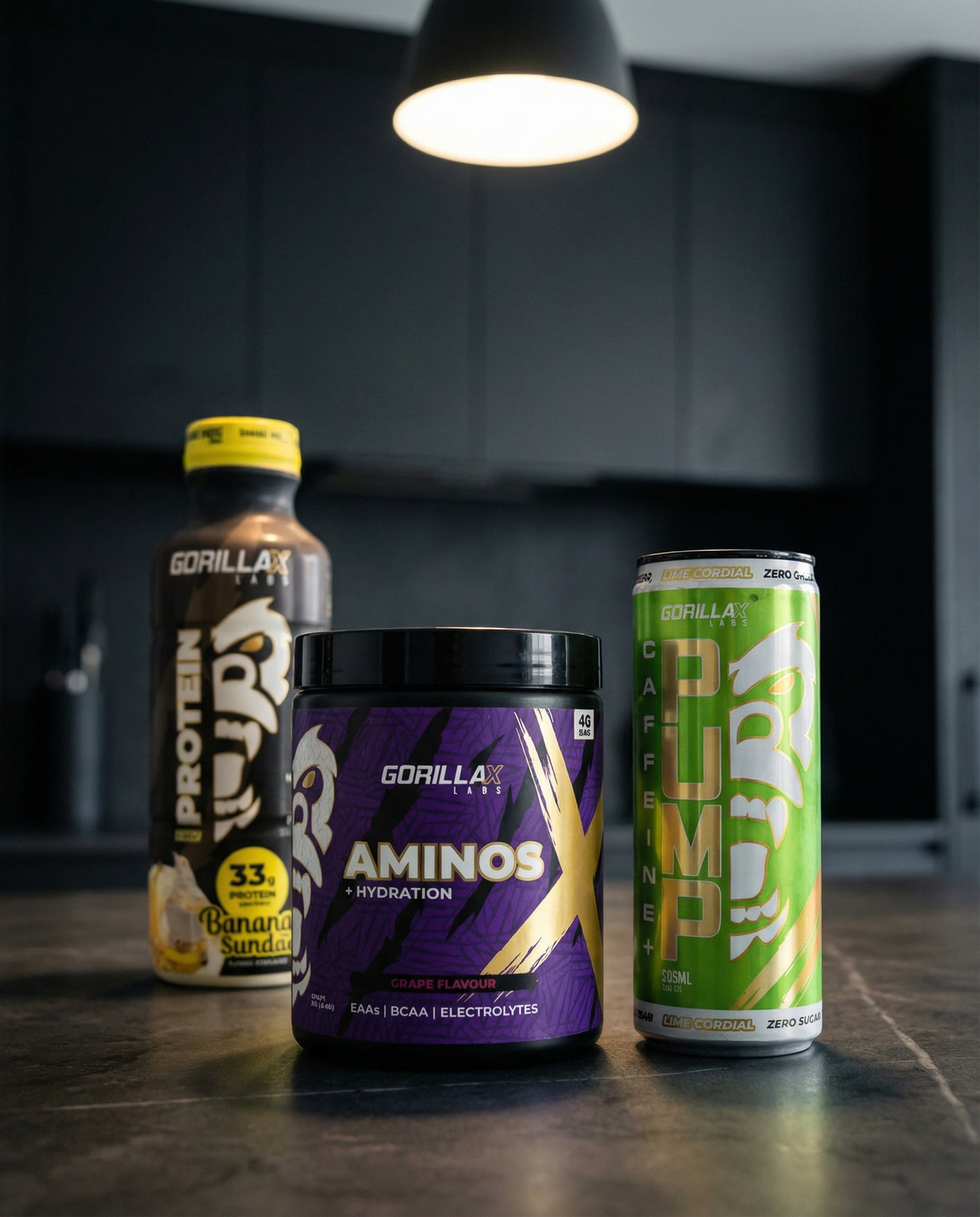 On the Go-Rilla Pump + Caffeine stack