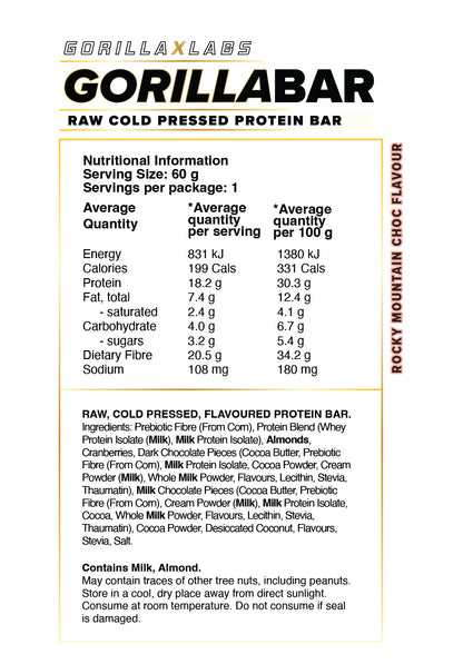 Gorilla Bar - 12 Bar Carton