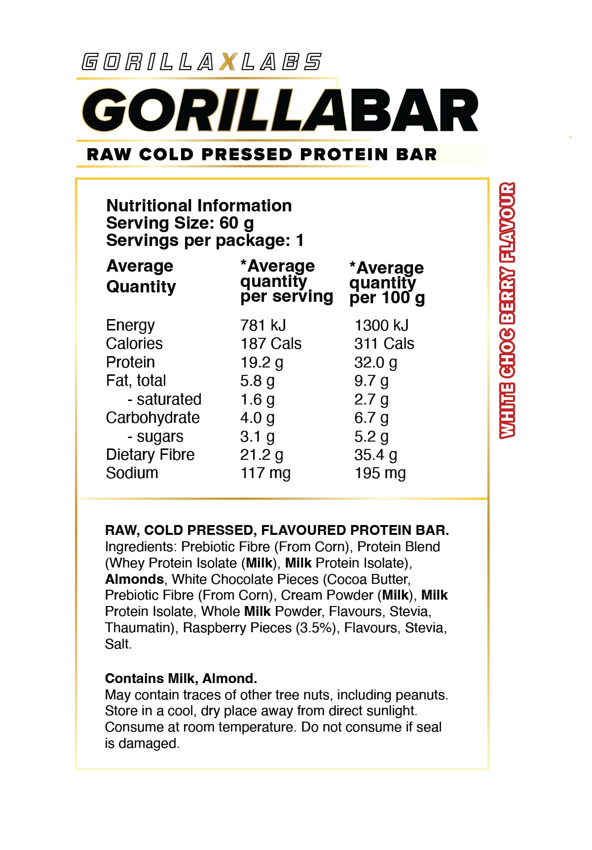 Gorilla Bar - 12 Bar Carton