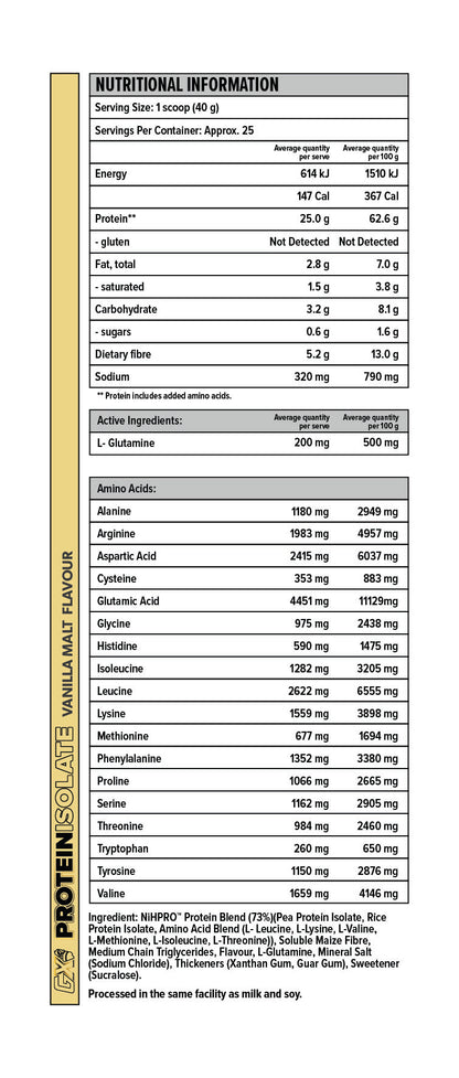 NiHPRO Protein Isolate 1kg