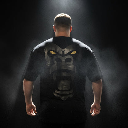 GXL Men’s Oversize Gorilla Back Tee featuring a striking gorilla graphic on the back, ideal for bold style and comfort.