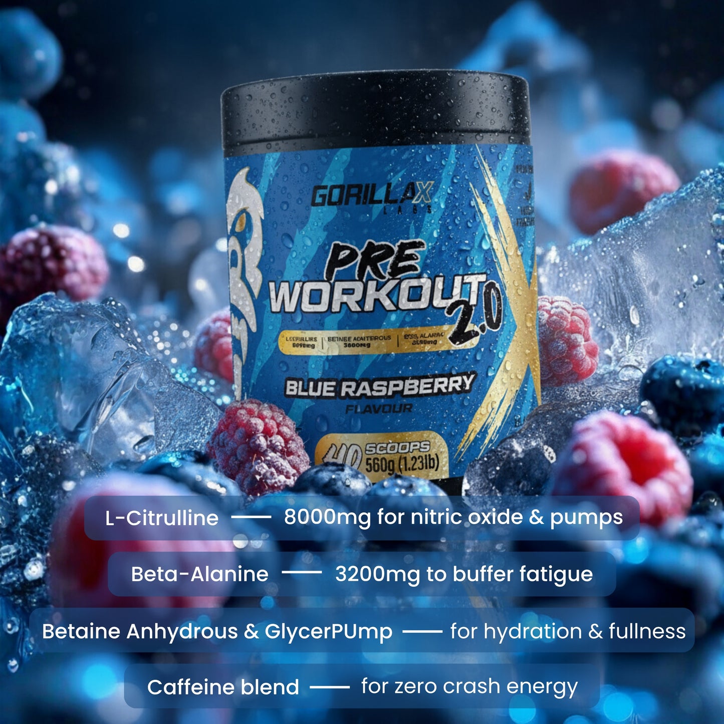 Gorilla X Labs Pre-Workout 2.0 560g